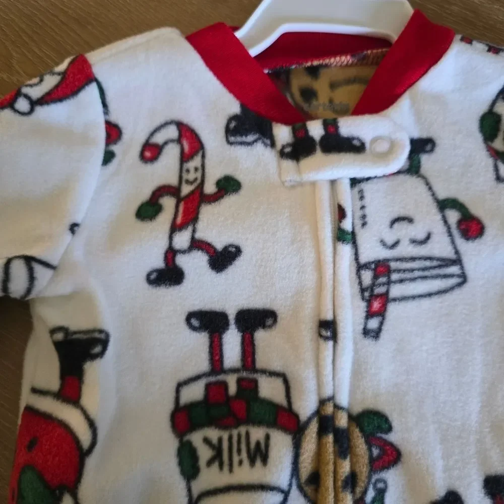 NWT Carter’s Santa, Cookies & Milk Pajama Set